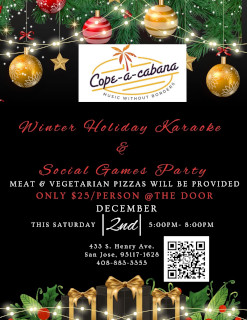 ♥Winter Holiday Karaoke & Social Games Party♥
